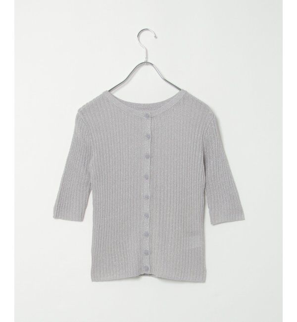 VENCE share style「ラメシアーリブ2WAYカーディガン」|カーディガン|