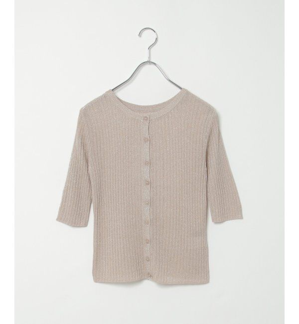 VENCE share style「ラメシアーリブ2WAYカーディガン」|カーディガン|