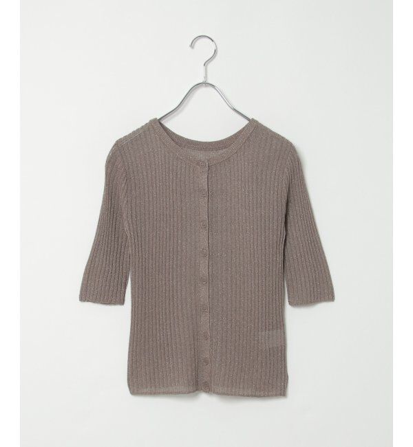 VENCE share style「ラメシアーリブ2WAYカーディガン」|カーディガン|