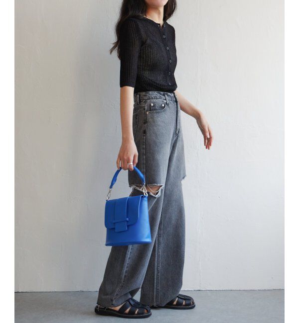 VENCE share style「ラメシアーリブ2WAYカーディガン」|カーディガン|