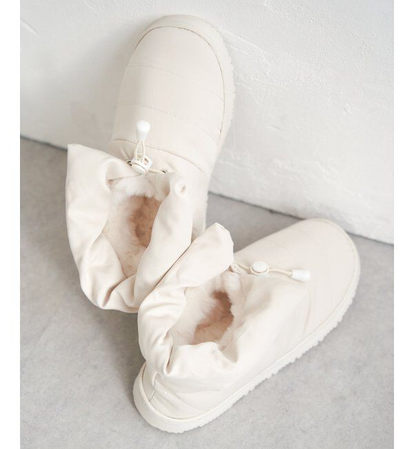 VENCE share style「キルトドロストブーツ」|その他|オフホワイト