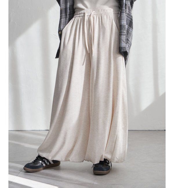 VENCE share style「TRバルーンパンツ」|デニム|オフホワイト