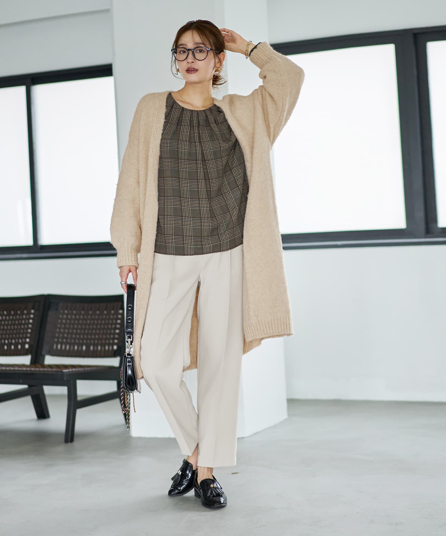 STYLE DELI「ウール混ロングニットガウン」|カーディガン|