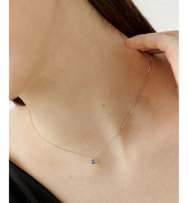 ete「[レイヤー] K10WG スクエア ネックレス」|ネックレス|