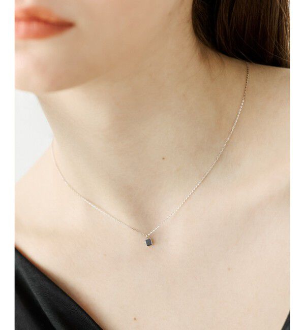 ete「[レイヤー] K10WG スクエア ネックレス」|ネックレス|