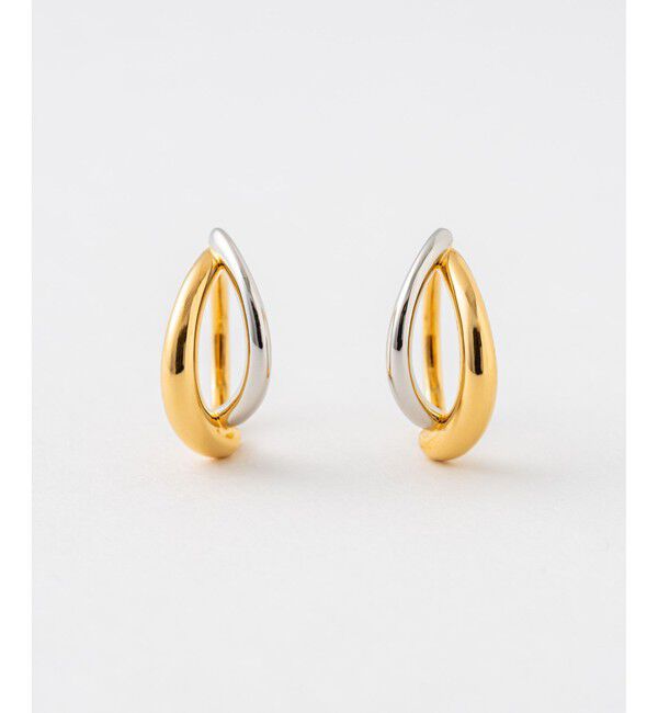 Jouete「イヤリング コンビカラー」|イヤリング|イエローゴールド