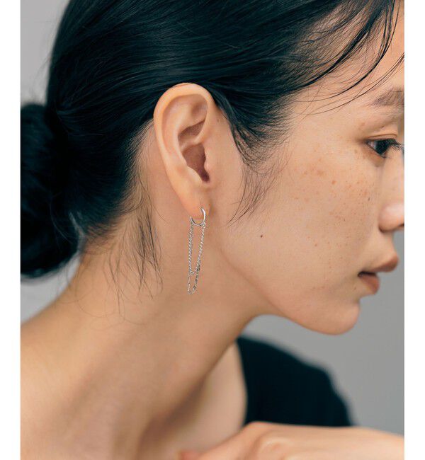 Jouete「[ダブルフェイス]イヤリング チェーン」|イヤリング|