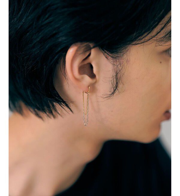 Jouete「[ダブルフェイス]イヤリング チェーン」|イヤリング|
