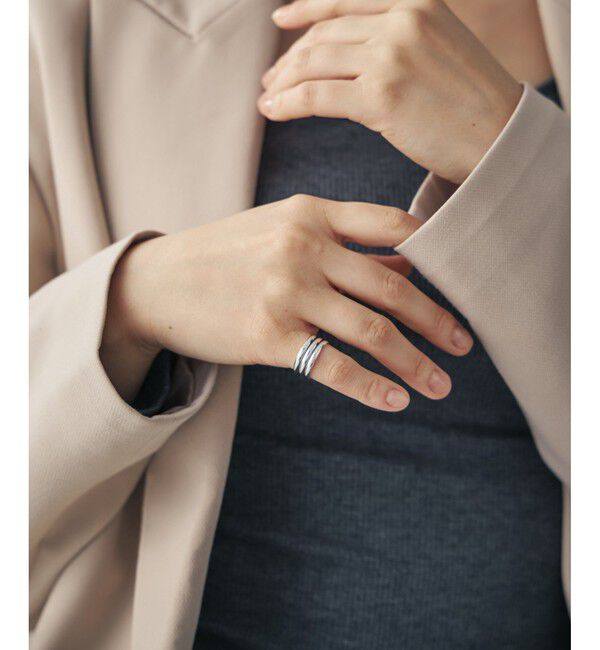 Jouete「[フォークピンキー] リング ステッチ」|リング|