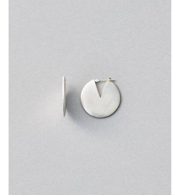 Jouete「[コネクト] フープピアス ディスク」|ピアス|シルバー