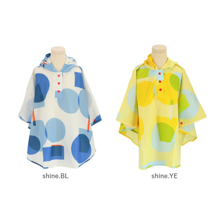 BACKYARD FAMILY「キッズ レイン コート ポンチョ 通販 レインポンチョ カッパ 雨具 サイズ S 80 90」|その他ベビー用品|