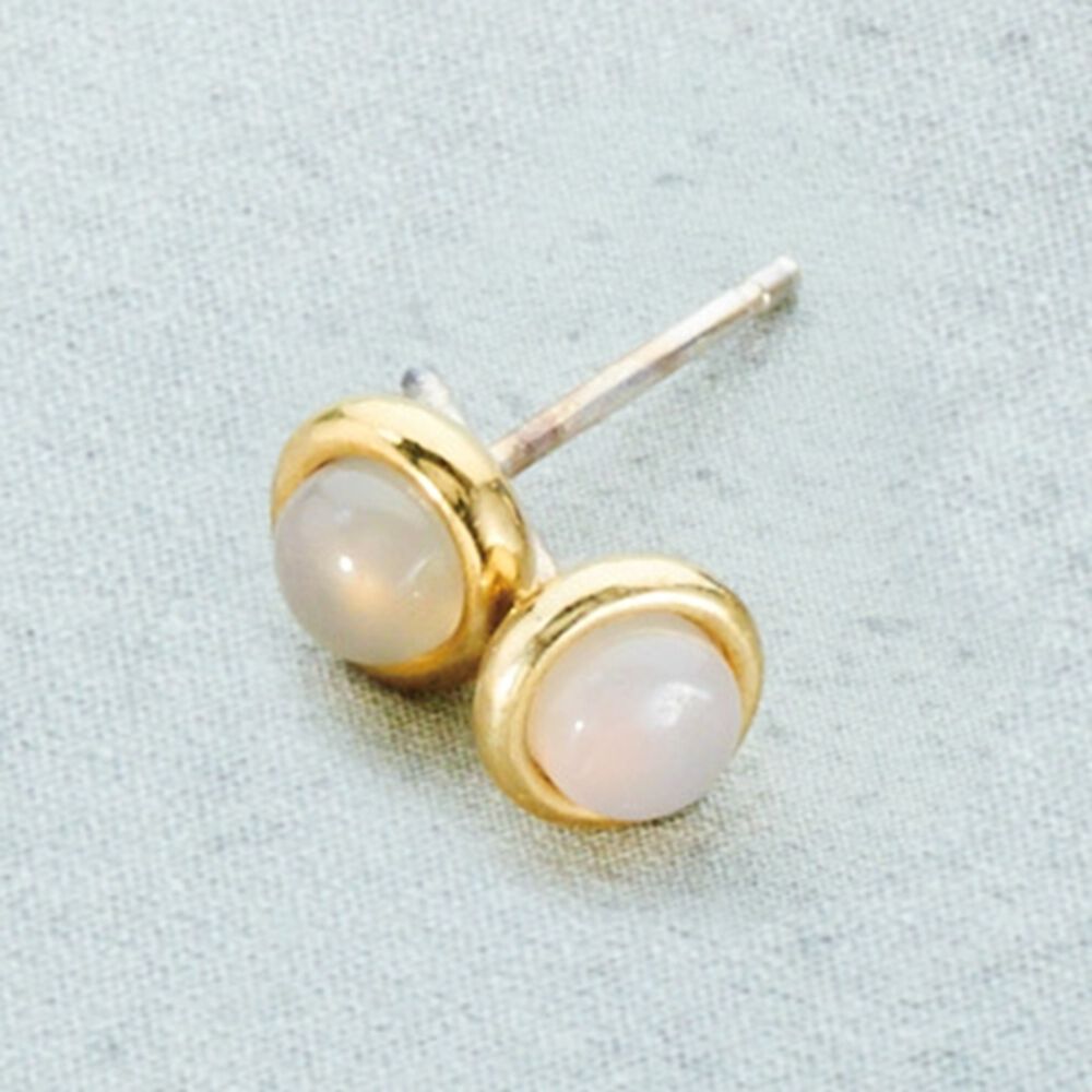 BACKYARD FAMILY「誕生石 ピアス 通販 サン宝石 イヤリング 耳飾り サンホ 誕生石ピアス 天然石 一粒」|その他|ホワイト2