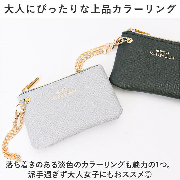 BACKYARD FAMILY「パスケース レディース リール付き 通販 定期入れ リール付きパスケース パスポーチ 小銭入れ」|定期入れ|