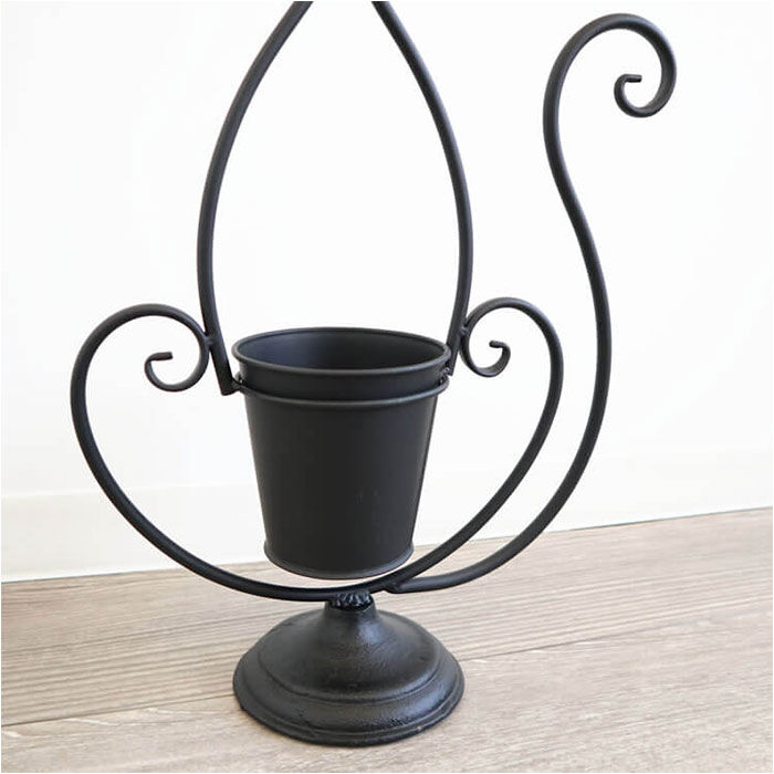BACKYARD FAMILY「アイアン プランター 鉢カバー ネコ 通販 フラワーポット フラワースタンド プランターカバー」|その他|