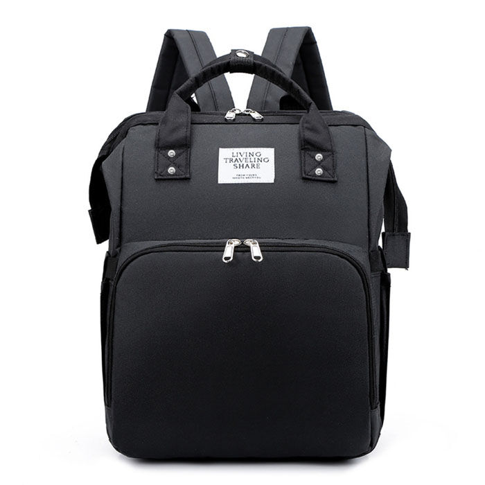 BACKYARD FAMILY「ベビーベッド 持ち運び 通販 折りたたみ マザーズバッグ リュック 2way おしゃれ 大容量」|その他|ブラック1