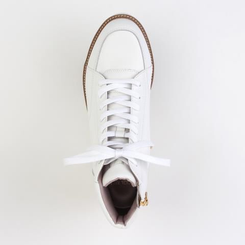 銀座かねまつ「RMWE2601STEWHT 【本革】【防水】【Eウィズ】アクアベルハイカットスニーカー」|スニーカー|