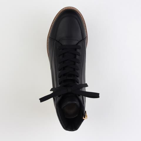 銀座かねまつ「RMWE2601STEBLK 【本革】【防水】【Eウィズ】アクアベルハイカットスニーカー」|スニーカー|