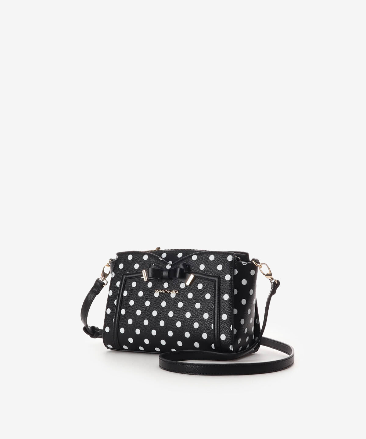 Samantha Vega「ソリッドリボンドットショルダーバッグ」|ショルダー・メッセンジャー|