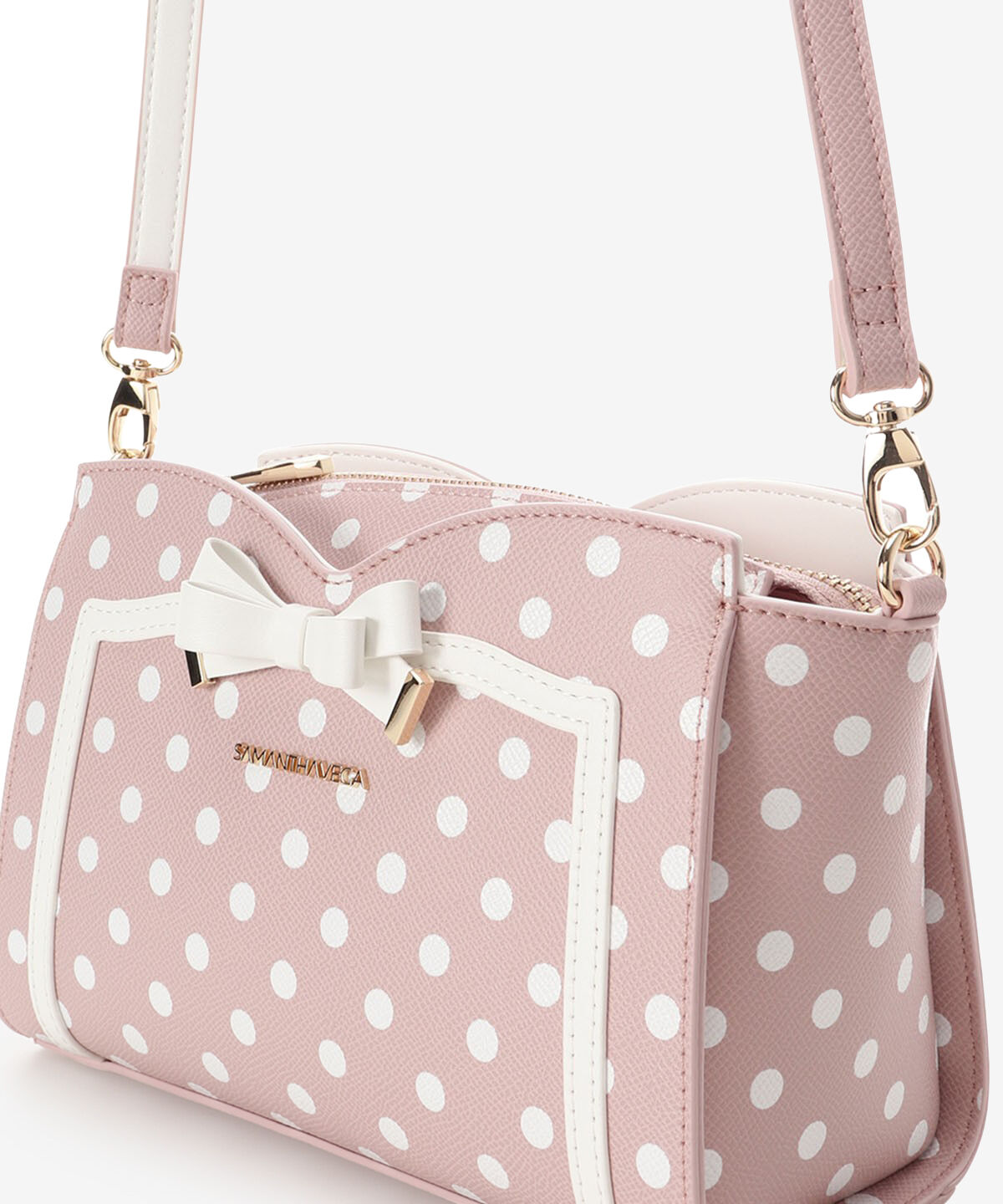 Samantha Vega「ソリッドリボンドットショルダーバッグ」|ショルダー・メッセンジャー|
