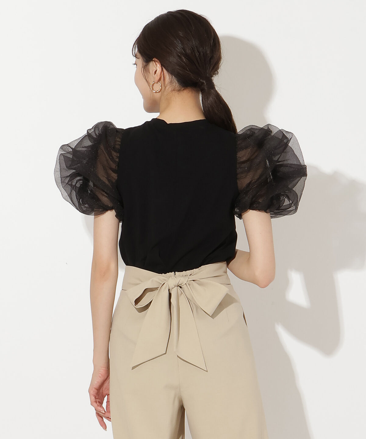 アンドクチュール「コットンキャンディスリーブブラウス」|シャツ・ブラウス|