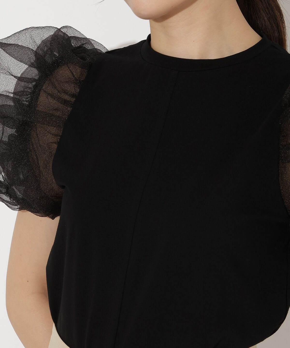 アンドクチュール「コットンキャンディスリーブブラウス」|シャツ・ブラウス|