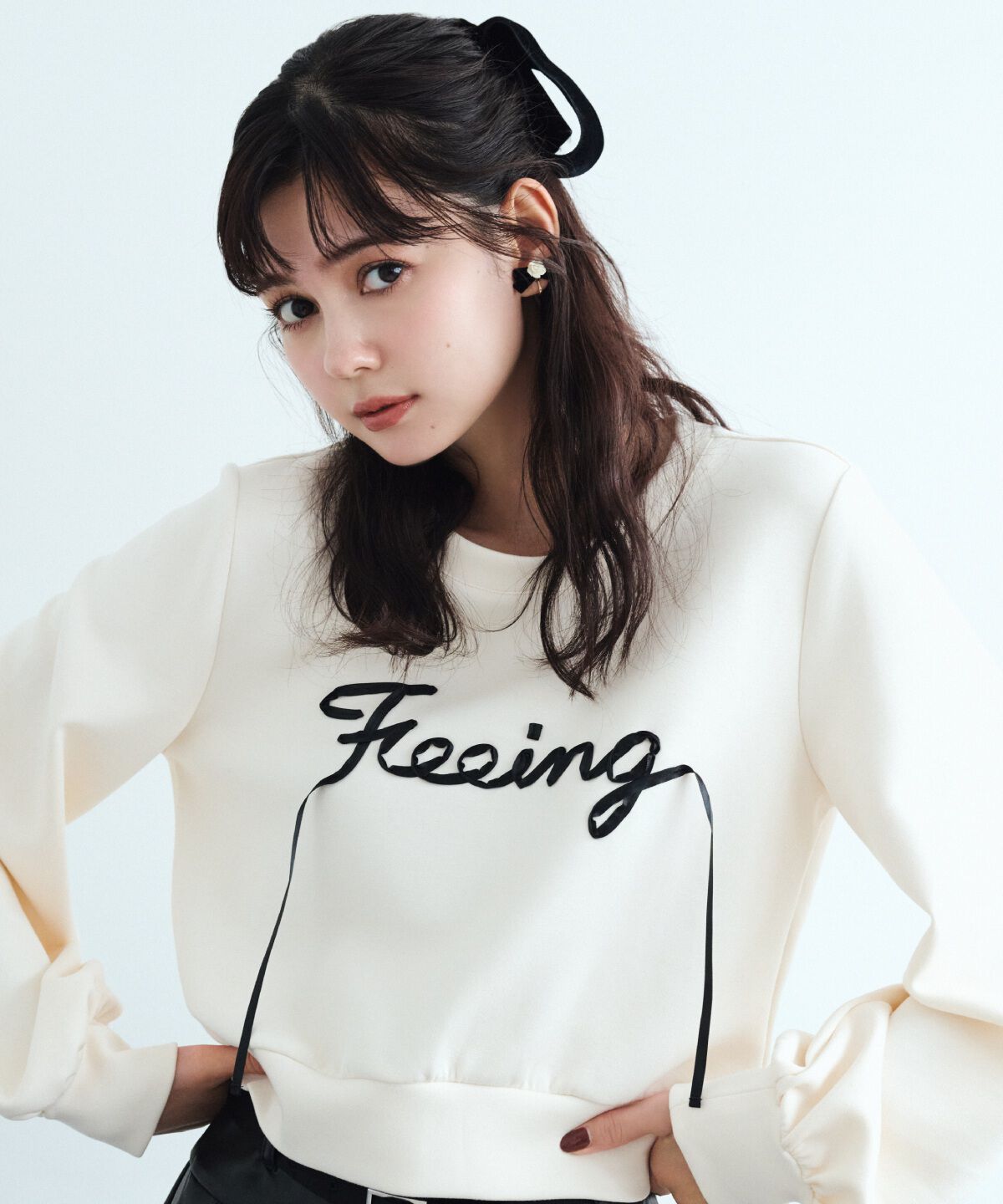 REDYAZEL「テープ刺繍スウェット」|Tシャツ・カットソー|オフ