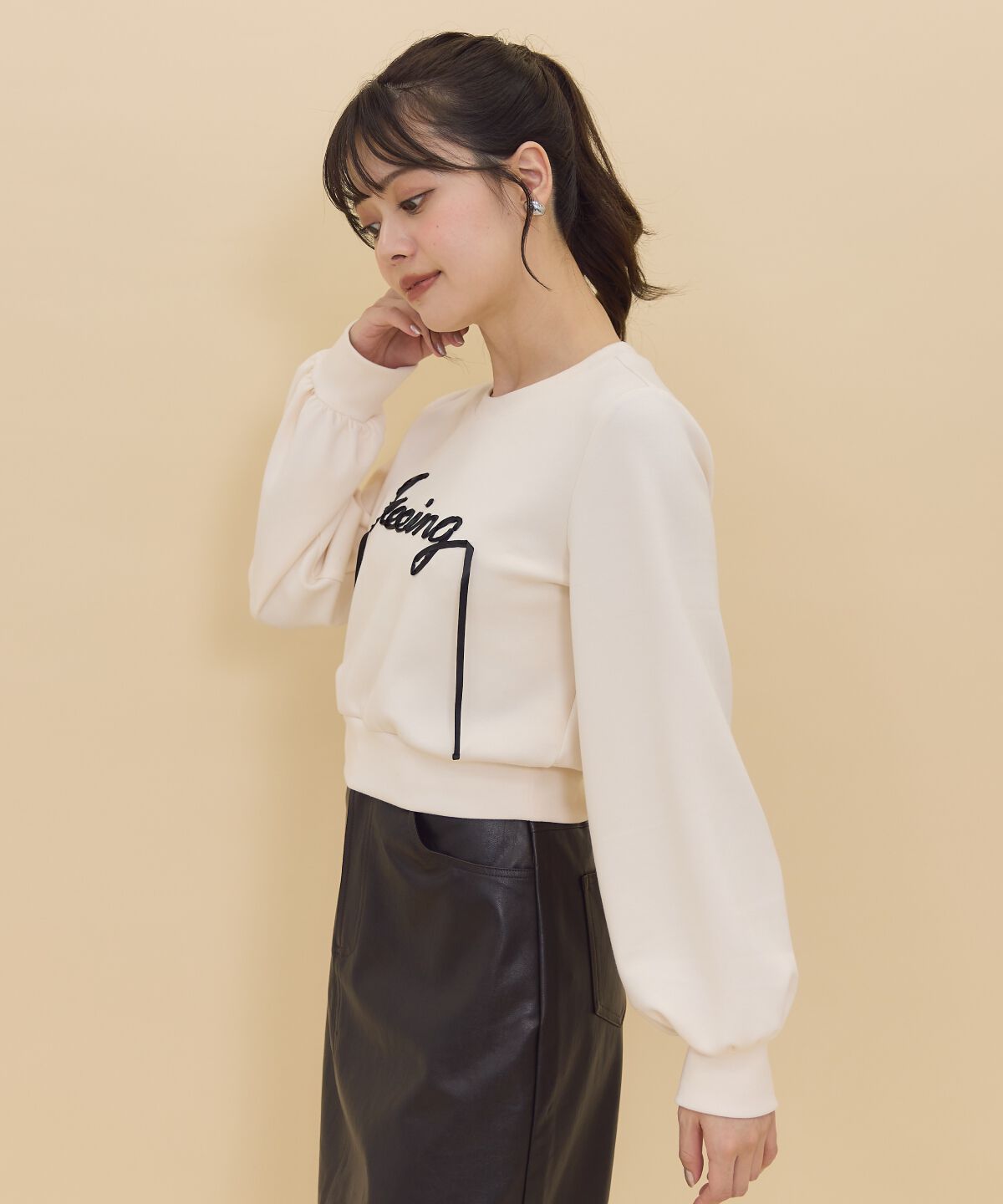 REDYAZEL「テープ刺繍スウェット」|Tシャツ・カットソー|