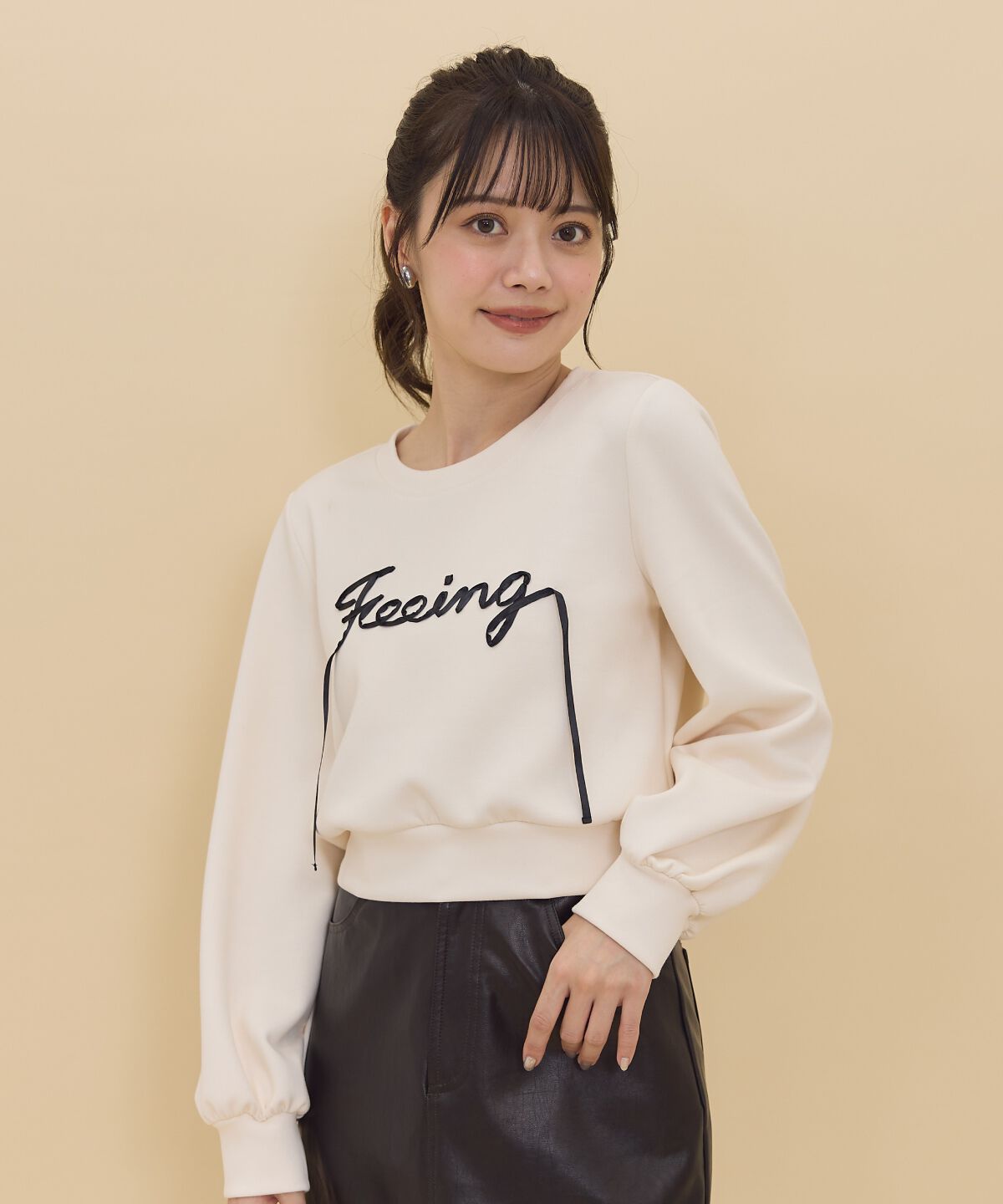 REDYAZEL「テープ刺繍スウェット」|Tシャツ・カットソー|