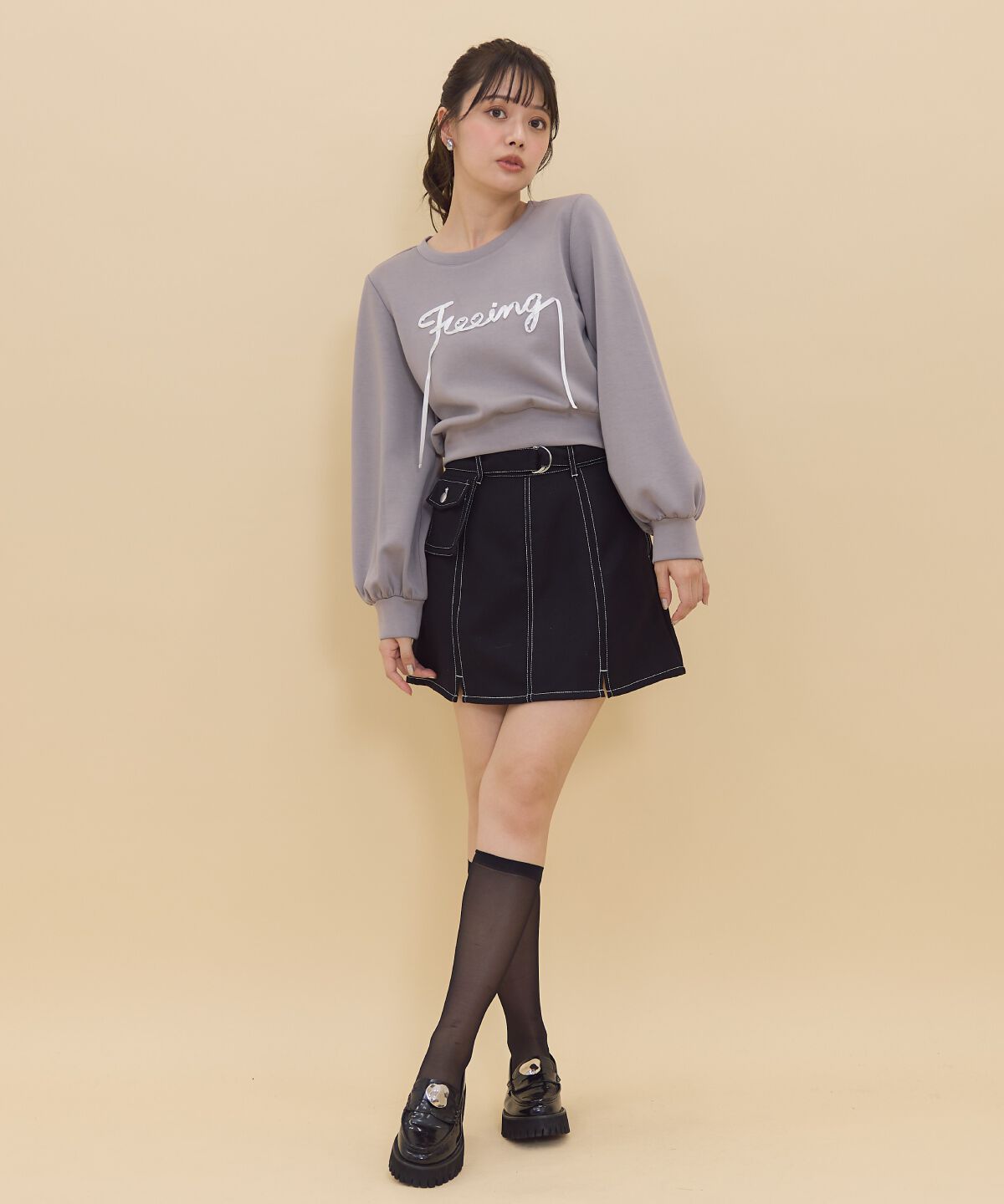 REDYAZEL「テープ刺繍スウェット」|Tシャツ・カットソー|