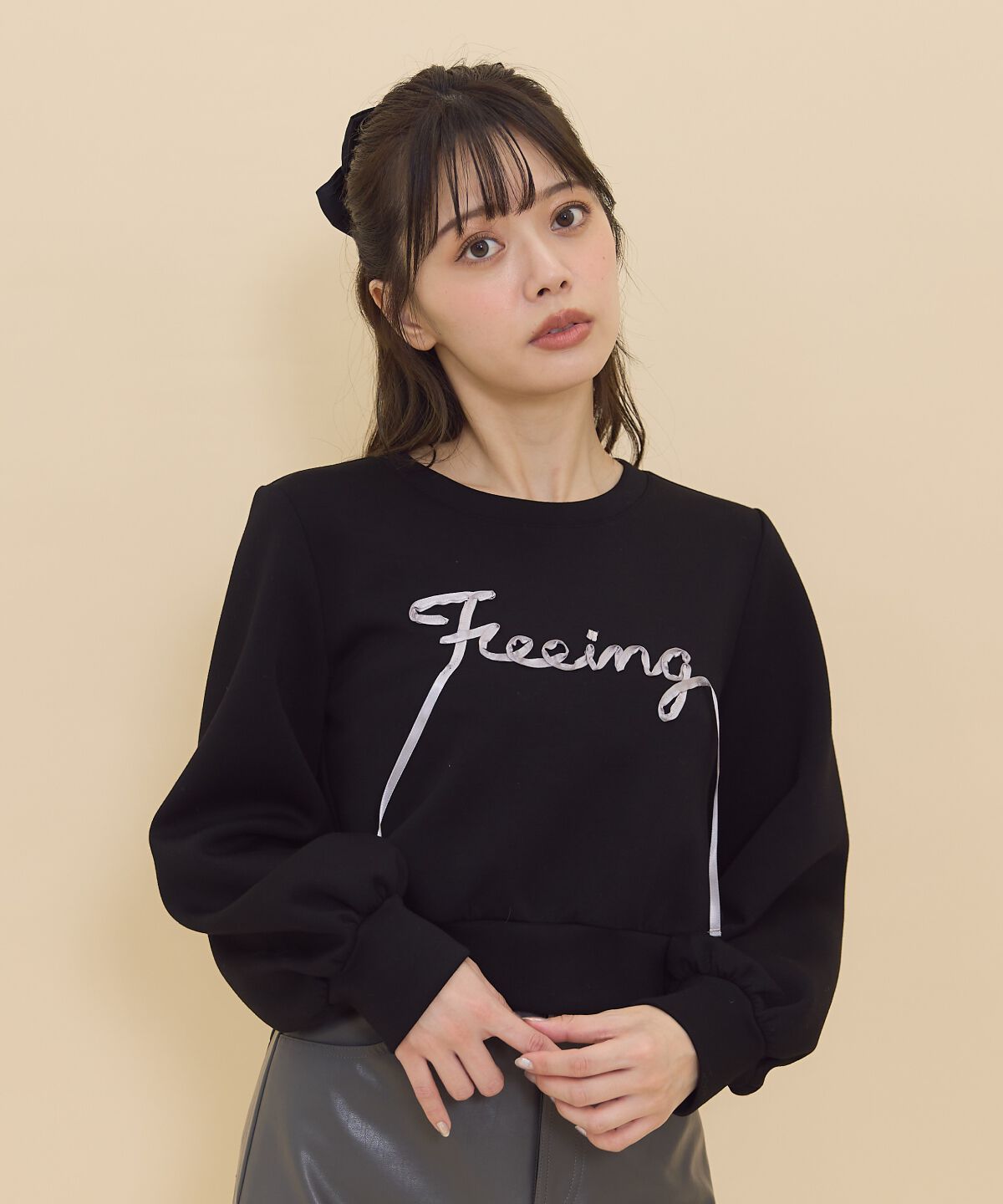 REDYAZEL「テープ刺繍スウェット」|Tシャツ・カットソー|