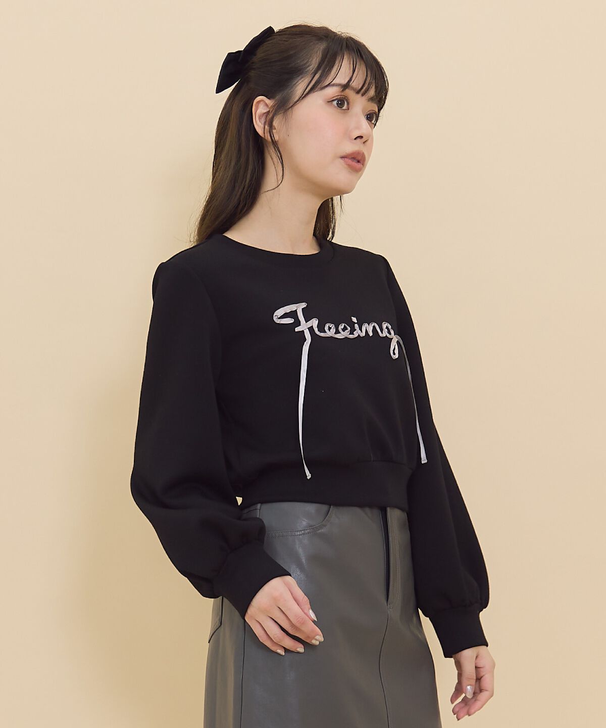 REDYAZEL「テープ刺繍スウェット」|Tシャツ・カットソー|