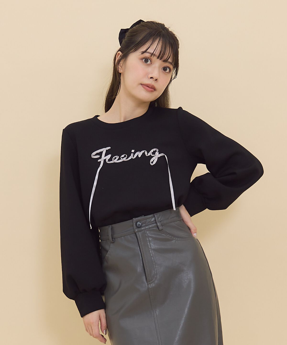 REDYAZEL「テープ刺繍スウェット」|Tシャツ・カットソー|