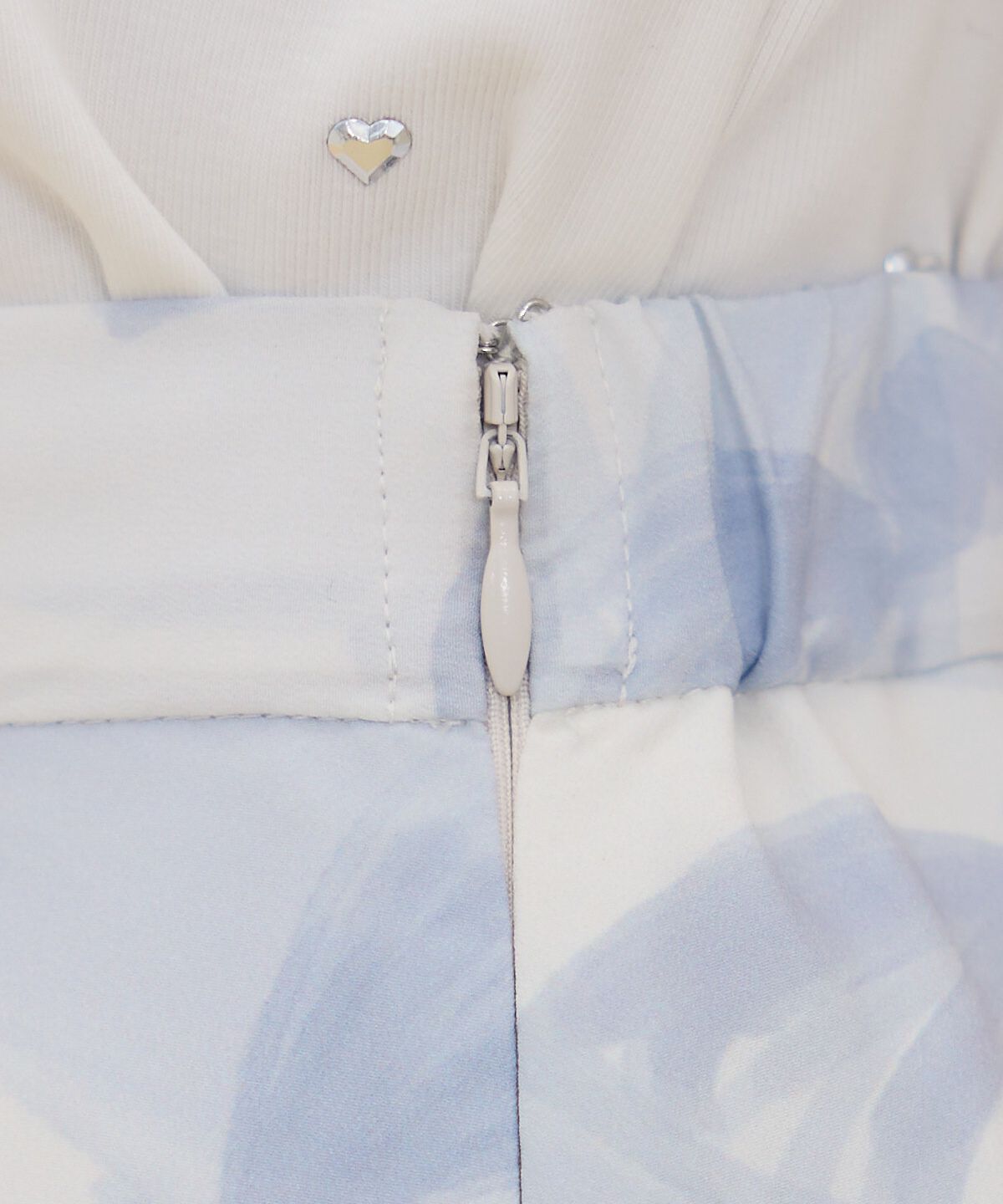 REDYAZEL「リボンプリントスカート」|フレア|