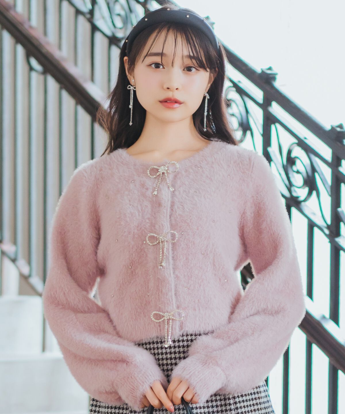 WILLSELECTION「リボンモチーフニットカーディガン」|カーディガン|