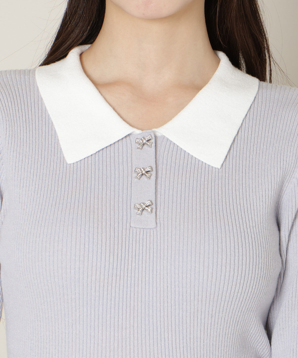 WILLSELECTION「ポロカラーリブニット」|ニット・セーター|