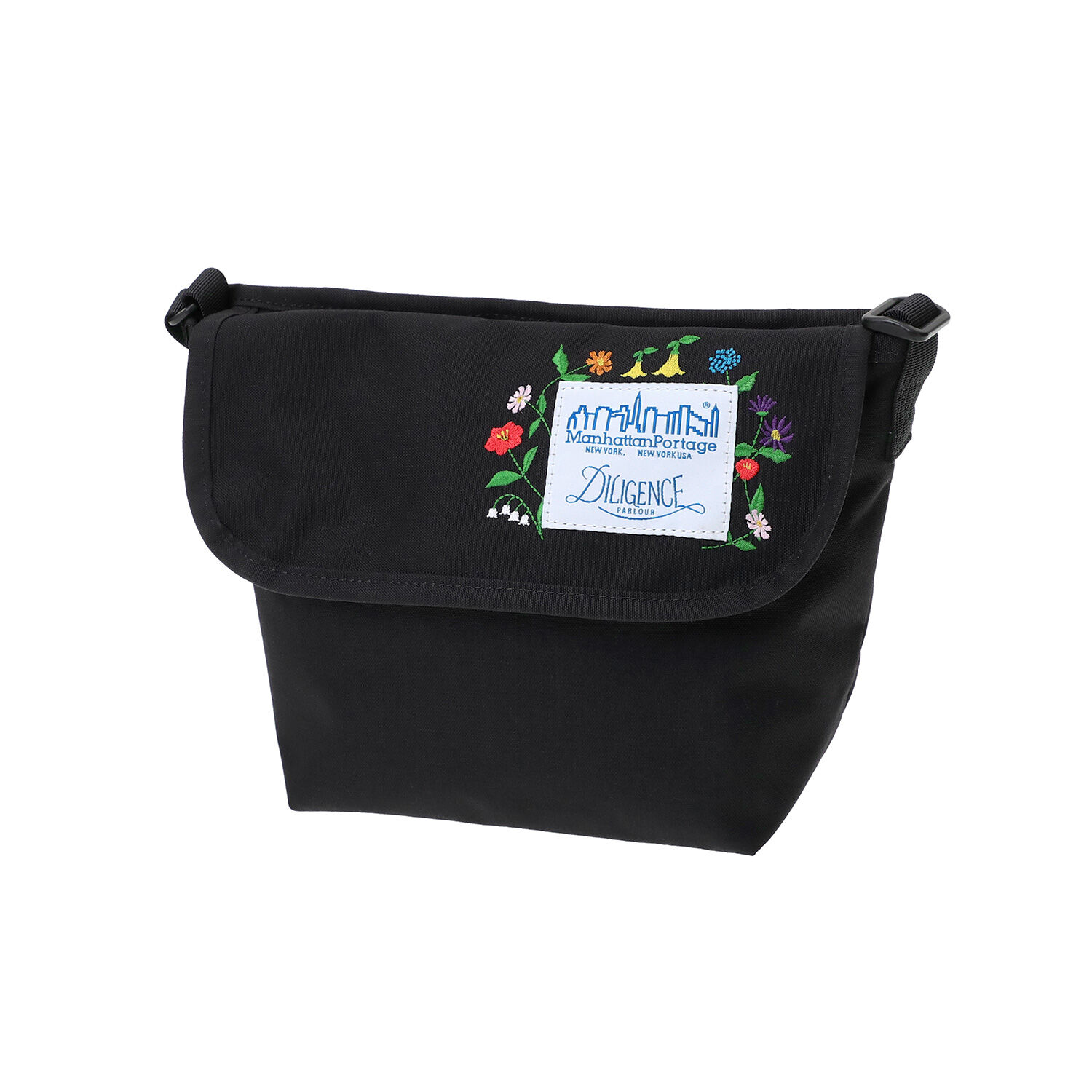Manhattan Portage「NYLON MESSENGER BAG (XS) BP W/DIV MGNT 500D CORDURA DPL」|ショルダー・メッセンジャー|BLK