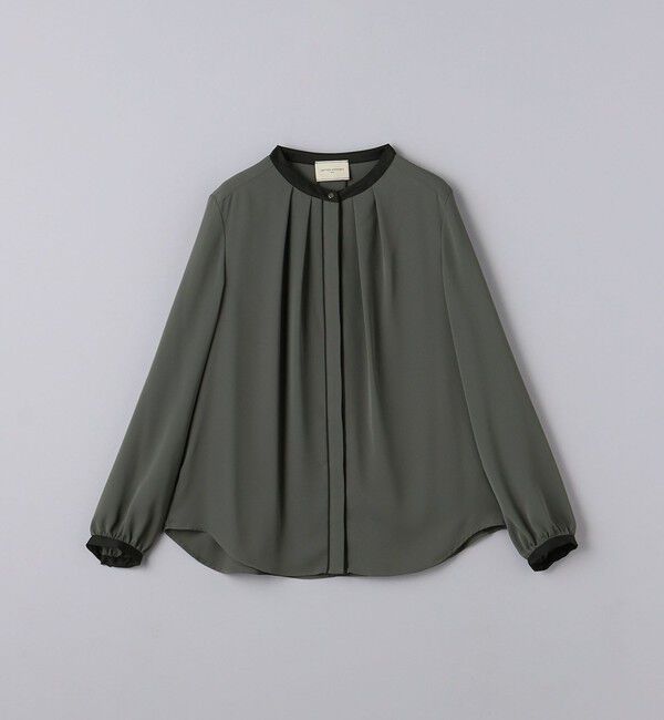 UNITED ARROWS「バイカラー パイピング ブラウス」|シャツ・ブラウス|