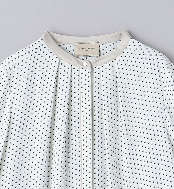 UNITED ARROWS「バイカラー パイピング ブラウス」|シャツ・ブラウス|