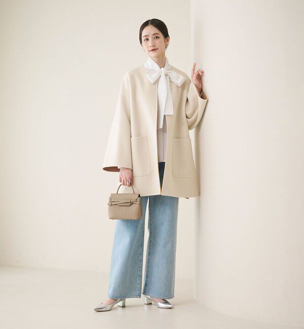 UNITED ARROWS バイカラーリバーコート バイカラー リバー ミドルコート