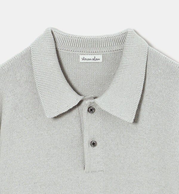 STEVEN ALAN「＜Steven Alan＞ CTN/CA 2B ニット ポロシャツ」|ニット・セーター|