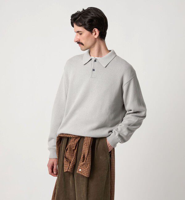 STEVEN ALAN「＜Steven Alan＞ CTN/CA 2B ニット ポロシャツ」|ニット・セーター|