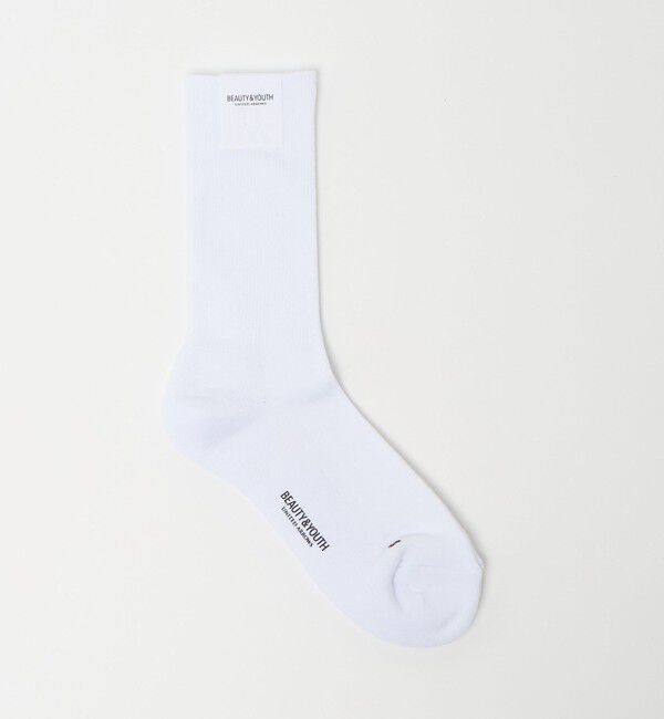 BEAUTY&YOUTH UNITED ARROWS「リブ レギュラー ソックス」|ソックス|WHITE