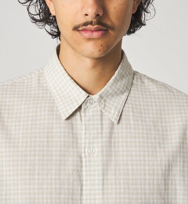 STEVEN ALAN「＜Steven Alan＞ オーガニックコットン ドビー チェック レギュラーカラー シャツ LOOSE」|シャツ・ブラウス|
