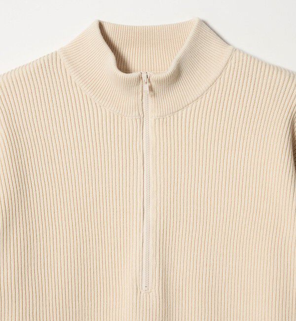 STEVEN ALAN「＜Steven Alan＞ T/C 9G アゼ ハーフジップ ドライバーズ ニット」|ニット・セーター|