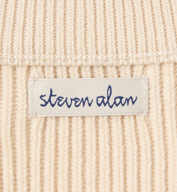 STEVEN ALAN「＜Steven Alan＞ T/C 9G アゼ ハーフジップ ドライバーズ ニット」|ニット・セーター|