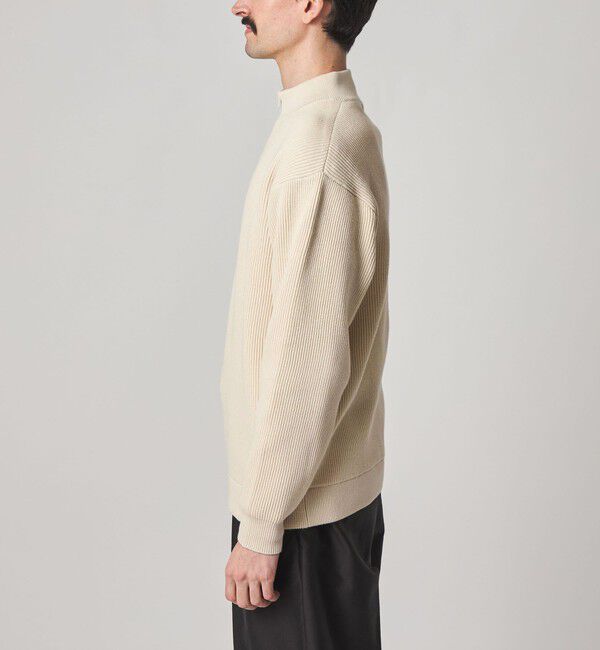 STEVEN ALAN「＜Steven Alan＞ T/C 9G アゼ ハーフジップ ドライバーズ ニット」|ニット・セーター|