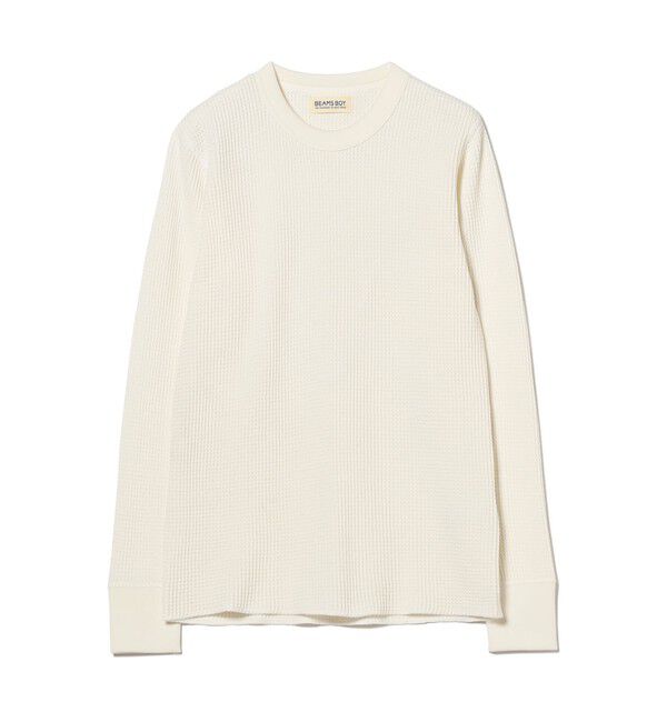 BEAMSBOY「コットン サーマル クルーネック ロングスリーブ Tシャツ」|Tシャツ・カットソー|