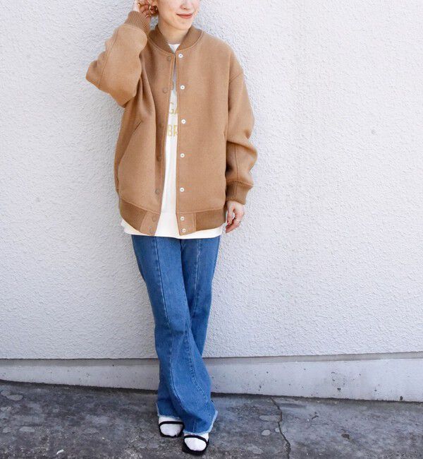 SHIPS any「《一部追加予約》【WEB限定】SHIPS any: バーシティ ジャケット 25AW」|ブルゾン・スタジャン|