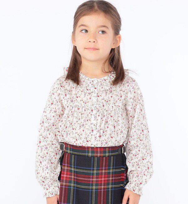 SHIPS KIDS「SHIPS KIDS:100～130cm /  リバティ 長袖 ブラウス」|シャツ・ブラウス|