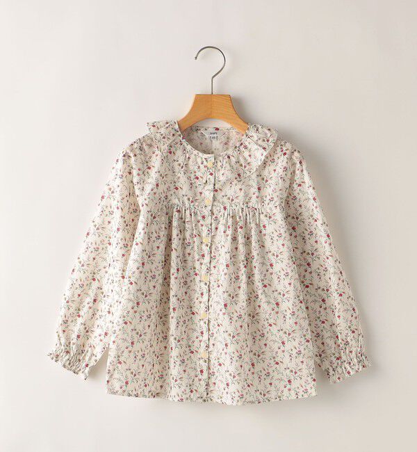 SHIPS KIDS「SHIPS KIDS:100～130cm /  リバティ 長袖 ブラウス」|シャツ・ブラウス|